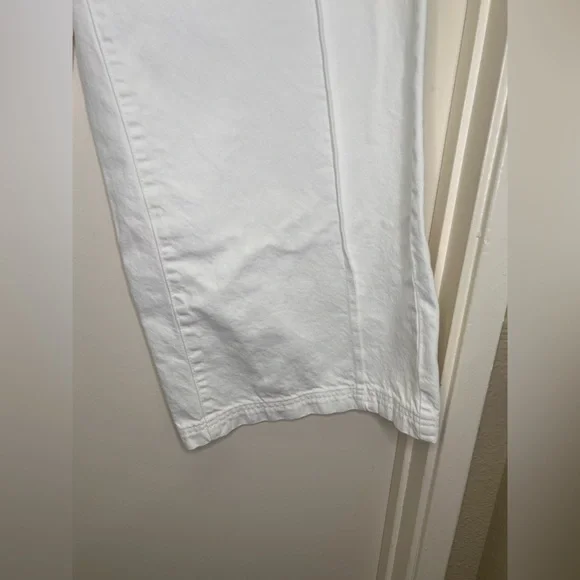 Universal Thread White Wide Leg Pants Drawstring Cotton Coastal Minimalist M - Picture 6 of 11